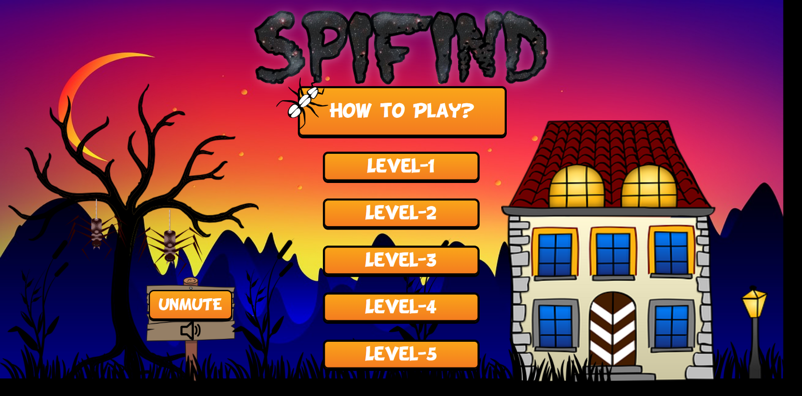 Spifind Video Game Splash Screen